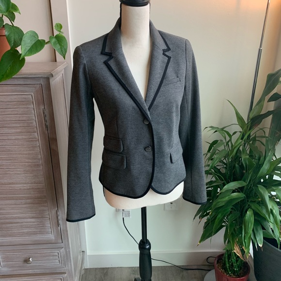 Gray Blazer with Black trim by GAP - Picture 6 of 11